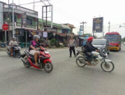 Patroli Kibas Bendera Polres Batubara Cegah Kejahatan dan Laka Lantas di Jalan Raya