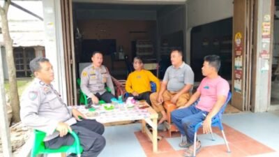 Perkuat Sinergi, Kapolsek Medang Deras Gaungkan Semangat Jaga Kamtibmas