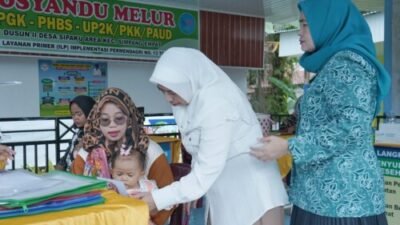 Kunjungi Posyandu dan PAUD di Asahan, Wakil Ketua PKK Sumut Disambut Tarian Tradisional