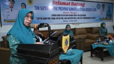 Wakil Ketua TP PKK Sumut Ajak Warga Labusel Hidup Sehat Lewat Posyandu