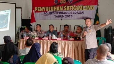 Polres Sergai Penyuluhan Hukum dan Ajak Warga Perangi Premanisme