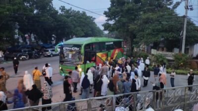 Wakapolres Tebing Tinggi Hadiri Pelepasan 116 Calhaj Kloter 16