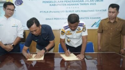 Terangi Asahan, Dishub Asahan dan PLN Teken Kerja Sama PJU