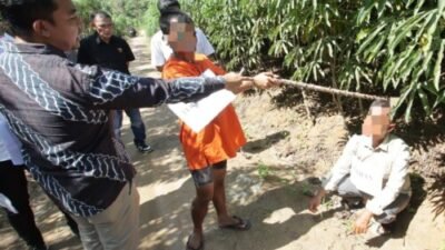 Polsek Firdaus Rekonstruksi Tukang Ojek Dibegal dan Hampir Dibunuh