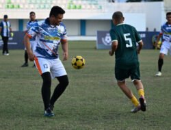 Gubernur Cetak Gol di Pembukaan Kejuaraan Mini Soccer Wartawan se-Sumut