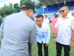 Kunjungi Polres Labuhanbatu, Kapolda Sumut Dapat Kain Songket Khas Daerah