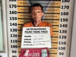 Polres Tebing Tinggi Bekuk Pengedar Sabu di Tengah Kota