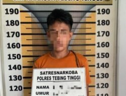 Grebek Narkoba, Pemuda di Tebing Tinggi Tertangkap Simpan Sabu