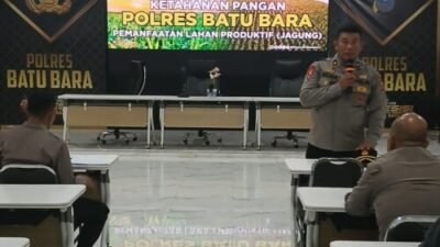 Polres Batubara Program “1 Desa 1 Polisi 1 Hektare” Untuk Ketahanan Pangan