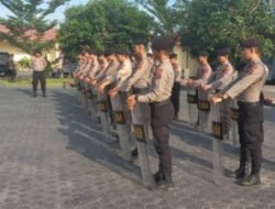 Samapta Polres Batubara Latihan Dalmas Lengkap dengan Alat Taktis