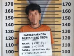 Residivis Narkoba Kembali Ditangkap Bawa Sabu di Tebing Tinggi