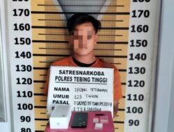 Polisi Gerebek Pengedar 3,27 Gram Sabu di Tebing Tinggi