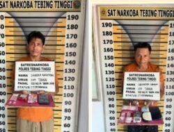 Polres Tebing Tinggi Bekuk Dua Residivis Pengedar Sabu di Sergai