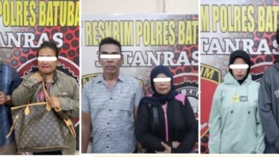 Polres Batubara Razia Hotel dan Tempat Hiburan Malam, 8 Orang Diamankan Termasuk Pemilik Sabu dan Senjata Tajam