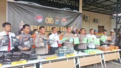 Polres Batubara Bongkar Sindikat Narkoba Besar, 6 Pelaku, Puluhan Ribu Ekstasi dan Belasan Kilogram Sabu Disita