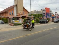 Sat Lantas Batubara Amankan Ibadah dan Antisipasi Kemacetan di Akhir Pekan