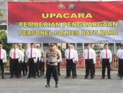 Polres Batubara Beri Penghargaan kepada 31 Personil