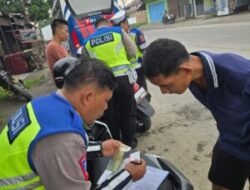 Sat Lantas Batubara Tindak Pelanggaran Tanpa Toleransi