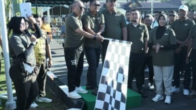 Olahraga Bersama Forkopimda se-Wilayah Korem 022/PT