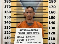 Satresnarkoba Tebing Tinggi Bekuk Bandar Sabu, Bukti 4,28 Gram Disita