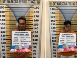 Dua Pengedar Sabu 2,34 Gram Ditangkap Polres Tebing Tinggi