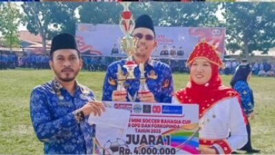 Bapenda Batubara Juara Bahagia Cup 2025, Bungkam Disdik 3–0 di Final