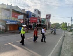 Polres Batubara Tertibkan Lalu Lintas di Titik Rawan Laka dan Macet