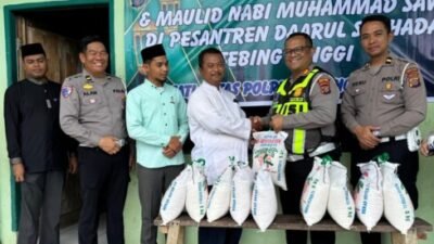 Satlantas Polres Tebing Tinggi Menyapa Pesantren Daarul Syuhada