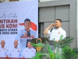 KONI Labura Dilantik, Bupati Serukan Kebangkitan Olahraga Daerah