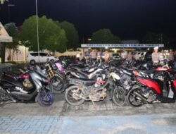 Polres Tebing Tinggi Sikat 38 Sepeda Motor