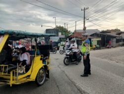 Polres Batubara Tertibkan Jalanan dan Sapa Masyarakat, Demi Nol Kecelakaan