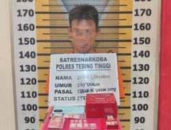 Tangkap Bandar Sabu, Polres Tebing Tinggi Amankan 8 Paket Siap Edar