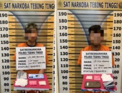 Bawa 64 Butir Ekstasi, Dua Pemuda di Tebing Tinggi Ditangkap