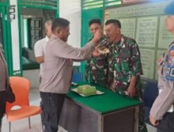 Solid Jaga NKRI, Kapolsek Labuhan Ruku Kunjungi Posal dan Koramil di Batubara