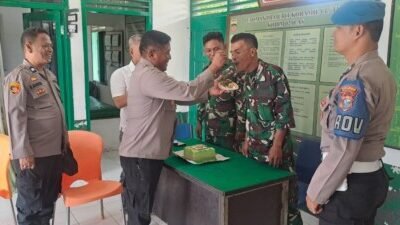 Solid Jaga NKRI, Kapolsek Labuhan Ruku Kunjungi Posal dan Koramil di Batubara