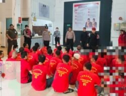 Polsek Labuhan Ruku Kawal 36 Tahanan Sidang di PN Kisaran