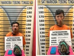 Dua Pria Asal Jawa Ditangkap Bawa Ganja di Tebing Tinggi