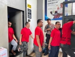Polres Batubara Amankan Transportasi 45 Tahanan ke PN Kisaran