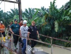 Jembatan Gantung Desa Kandangan Hampir Ambruk, Bupati Batubara: Perbaikan Segera