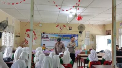 Polsek Medang Deras Masuk Sekolah, Ajak Pelajar Perangi Narkoba