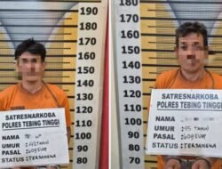Dua Residivis Narkoba Diciduk Polisi Tebingtinggi