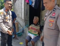 Polres Batubara Kawal Ibadah Minggu dan Bantu Warga Miskin