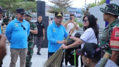 Wagub Sumut Aksi Bersih di Parapat, Wabup Asahan Dukung Gerakan Indonesia ASRI
