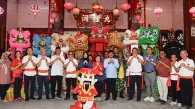 Kapolres dan Wali Kota Tebing Tinggi Saksikan Ritual Penyambutan Dewa-Dewi di Kelenteng Jiu Li Dong