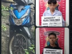 Gasak Honda Beat Dini Hari, Dua Pelaku Masuk Sel Polisi Tebing Tinggi