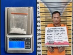 Polisi Amankan Residivis Sabu di Jalan SM Raja Tebing Tinggi