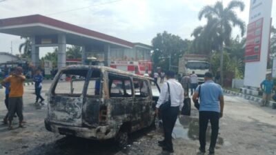 Belum Isi BBM, Mobil Sudah Terbakar di Kawasan SPBU Pakam