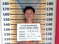 Sat Narkoba Polres Tebing Tinggi Tangkap Pemilik Sabu di Bandar Khalifah