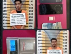 Polres Tebing Tinggi Tangkap Dua Pria Asal Simalungun Bersama Sabu