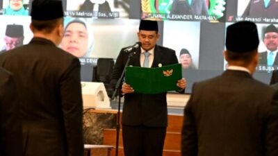 Gubsu Lantik 308 Pejabat, Jangan Ada Pungli dan Kompak Tanpa Menutupi Kesalahan